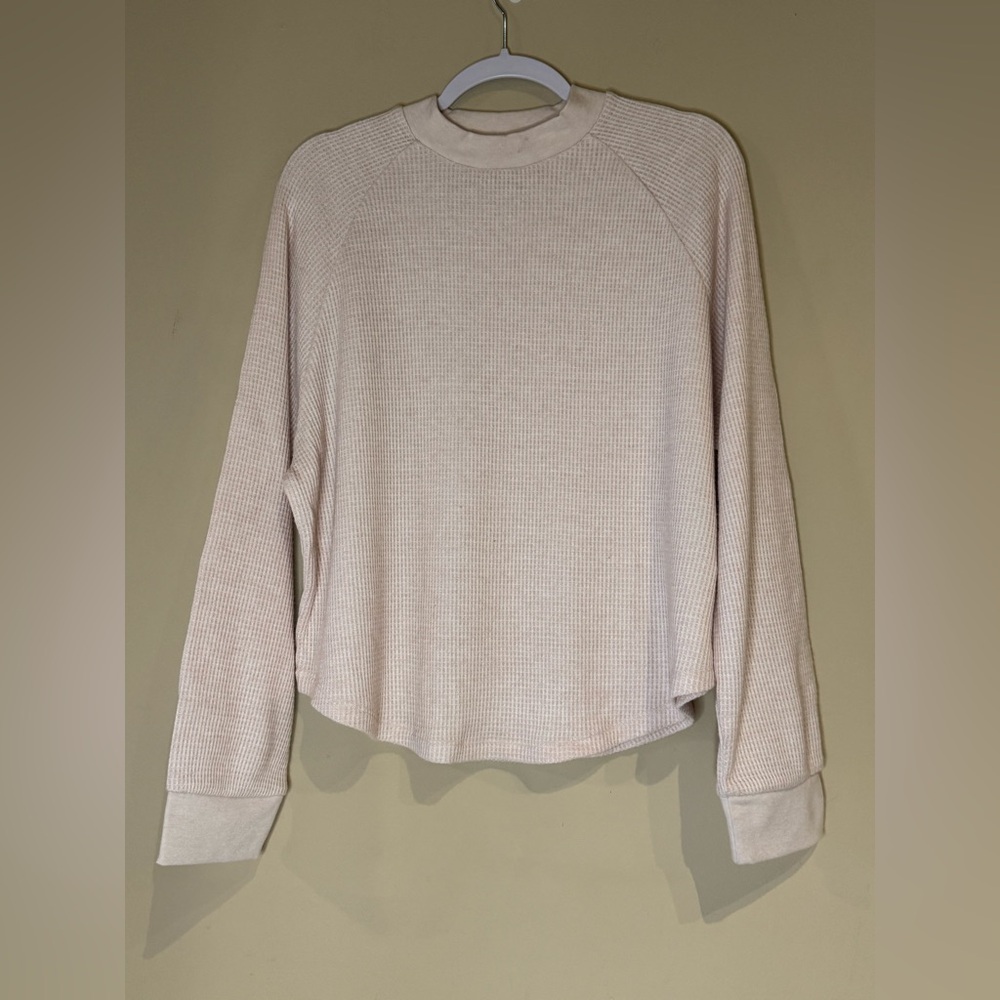 MADEWELL raglan waffle long sleeve Women's Knit Top